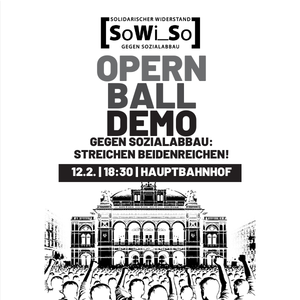 Aufruf zur Demo gegen den Opernpall als Grafik