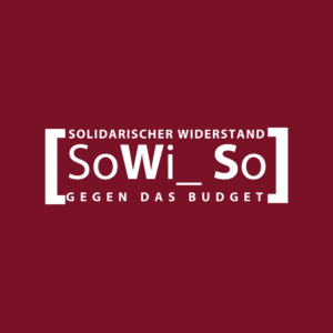 Solidarischer Widerstand gegen das Budget als Logo